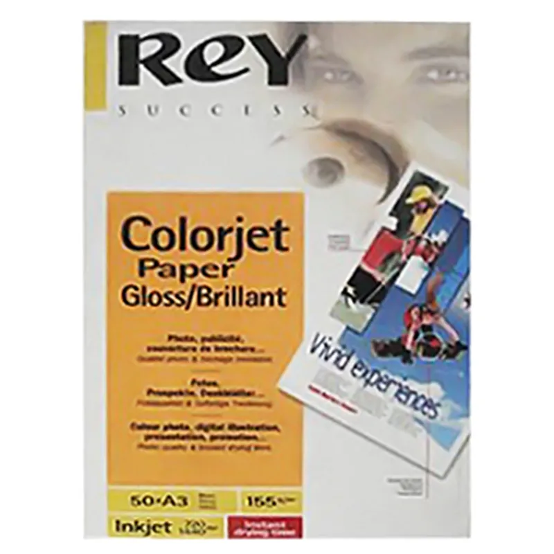 Papel  A3 155gr ReyColorjet Glossy - 50 Folhas