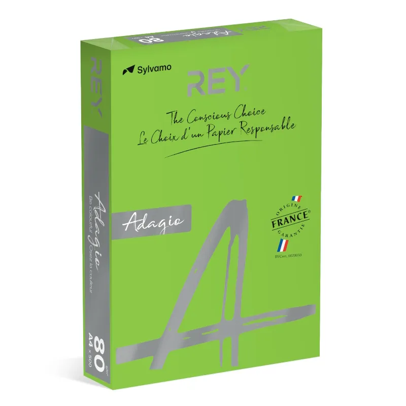 Papel Fotocopia Adagio(cd52) A4 80gr (Verde Intenso) 1x500Fls