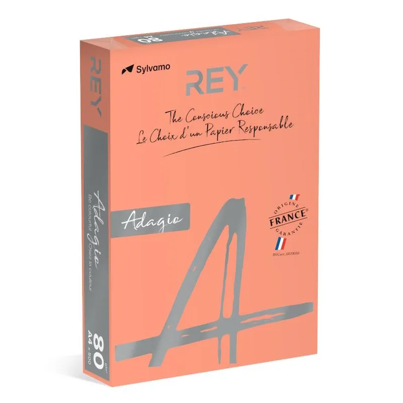 Papel Fotocopia Adagio(cd55) A4 80gr (Pessego) 1x500Fls