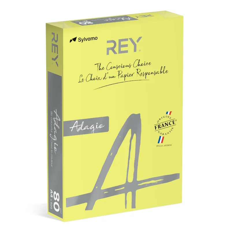 Papel Fotocopia Adagio(cd15) A4 80gr (Amarelo Fluorescent) 1x500Fls