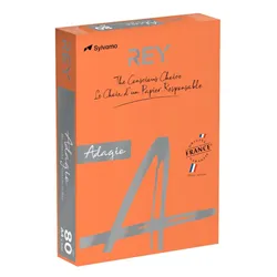 Papel Fotocopia Adagio(cd21) A4 80gr (Laranja Intenso) 1x500FLS