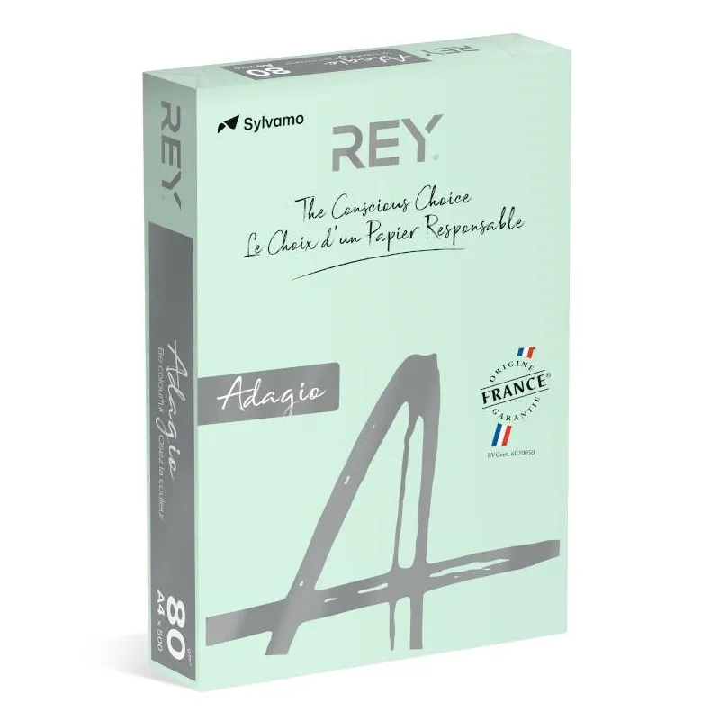 Papel Fotocopia Adagio A4 80gr Verde Vivo (Esmeralda) 1x500Fls