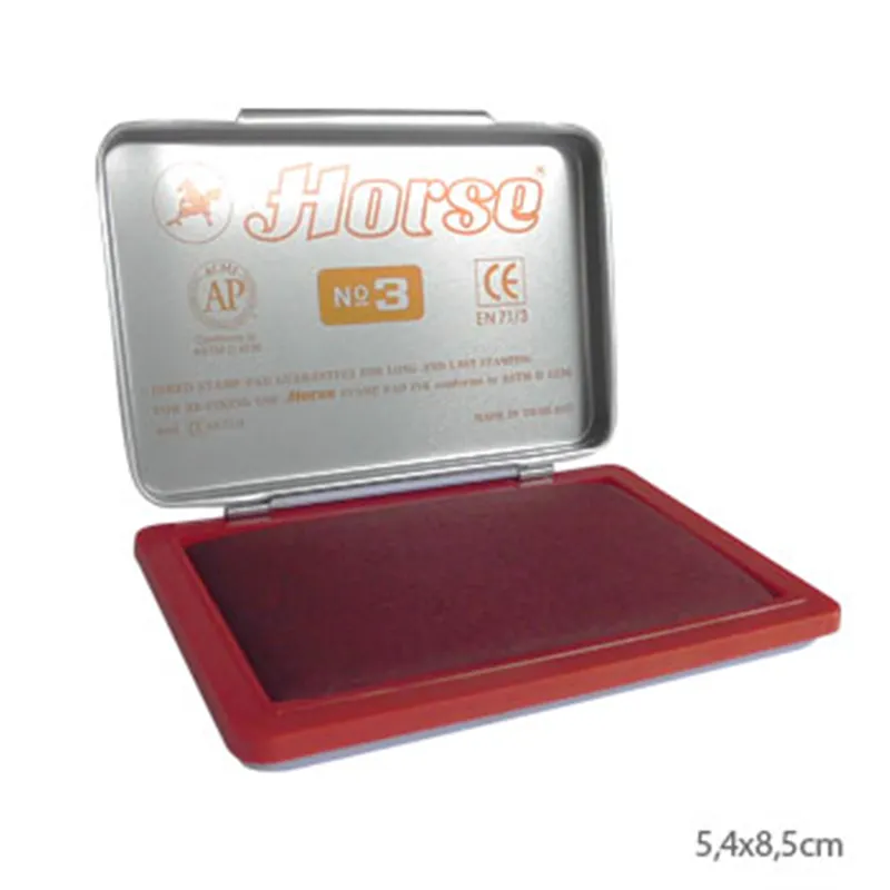 Almofada Carimbos Nº3 Horse Vermelho
