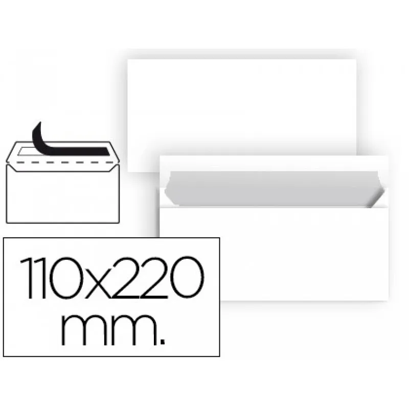 Envelope Papel Natural  95gr 11x22cm Blister 25un Neve