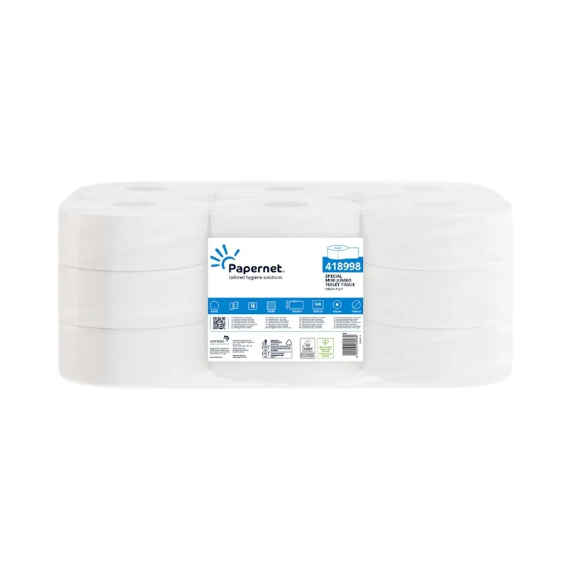 Papel Higiénico Jumbo PAPERNET Folha Dupla 100mt 18 Rolos Papel Higiénico Jumbo PAPERNET Folha Dupla 100mt 18 Rolos