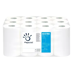 Rolo Toalhas Mão PAPERNET Chaminé Folha Dupla 57mtx21,4cm 12 Rolos
