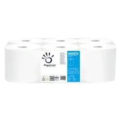 Rolo Espiral PAPERNET Chaminé Folha Dupla Picotado 100mtx17,9cm 6 Rolos