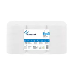 Rolo Toalhas Mão AutoCorte PAPERNET Folha Dupla 145mtx20cm 6 Rolos