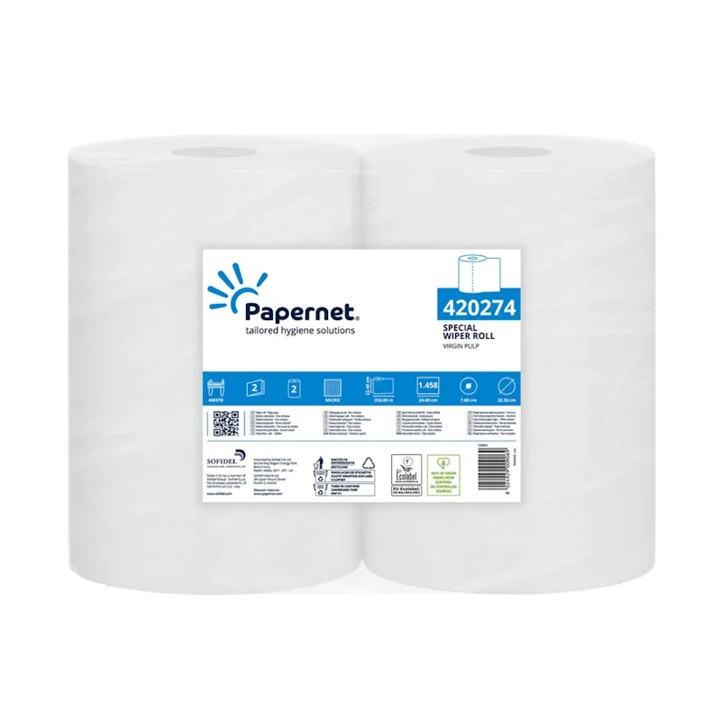 Rolo Industrial PAPERNET Picotado Folha Dupla 350mtx22,4cm 2 Rolos Rolo Industrial PAPERNET Picotado Folha Dupla 350mtx22,4cm 2 Rolos