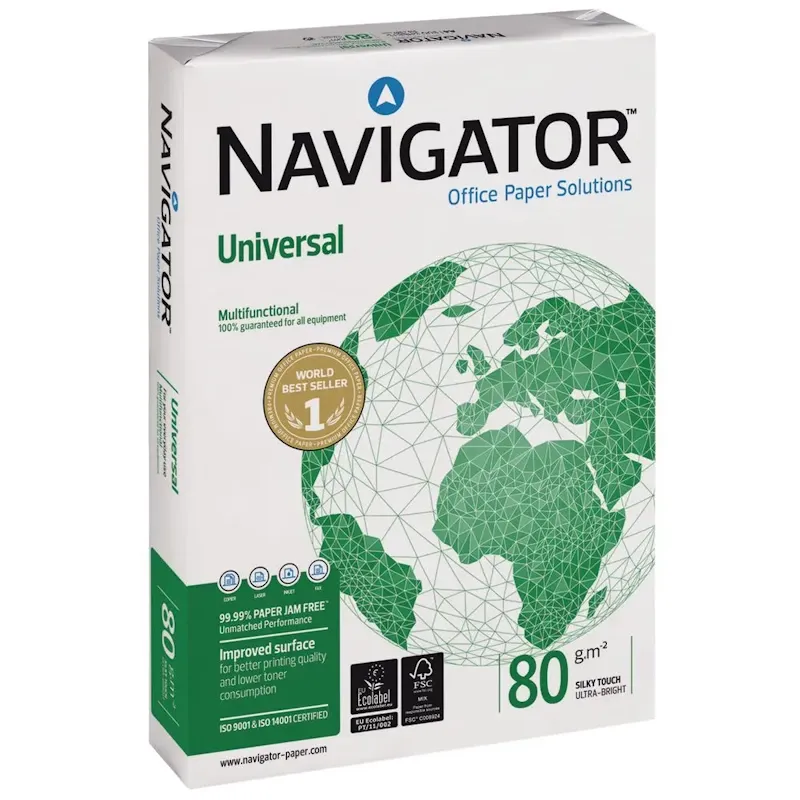Papel Fotocópia A3 Branco Navigator Premium 80gr 500 Folhas