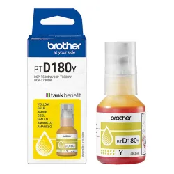 Tinteiro Original Brother D180 Amarelo
