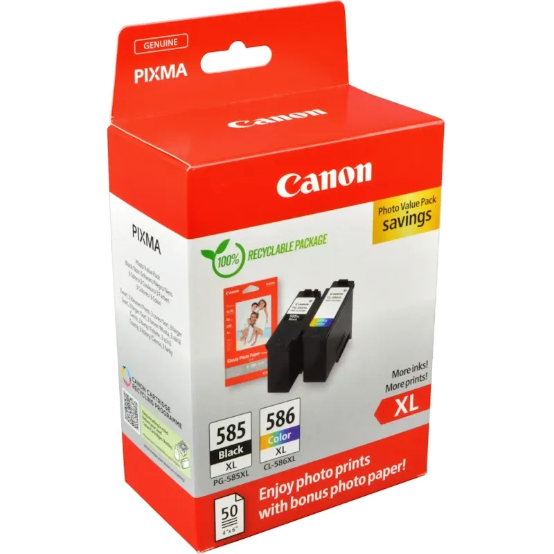 Pack Tinteiros Original Canon PG585XL/CL586XL