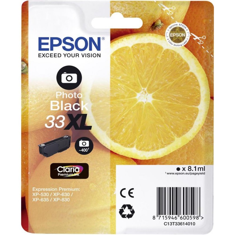 Epson 33 BK Photo XL